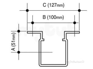 Osma Above Ground Drainage -  4t833b Blk Pvc Squareline Pipe Brcket-so