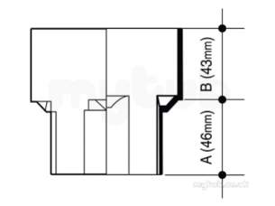 Osma Above Ground Drainage -  4t836b Black Osma 2 1/4 Inch Adaptor Sq Line