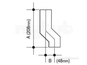 Osma Above Ground Drainage -  4t838b Black Osma 2 1/4 Inch Wall Offset