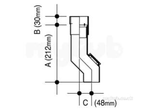 Osma Above Ground Drainage -  4t858n Brwn Osma Pipe Wall Offset/access