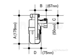 Osma Above Ground Drainage -  4v816w White Osma 1 1/4 Inch Resealing Trap