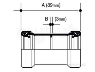 Osma Push Fit Wastes -  4w102g 32mm Universal Connector Bs5254