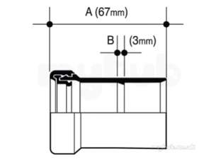 Osma Above Ground Drainage -  4z124w White Osma 11/4 Expansion Socket