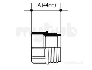 Osma Above Ground Drainage -  4z128w Osma White 32mm M.i. Connectr