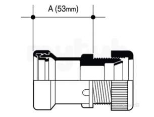 Osma Above Ground Drainage -  4z184g Grey Osma 11/4 Inch Conn Bs659