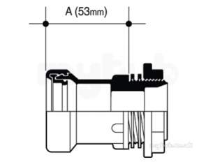Osma Above Ground Drainage -  4z185w White Osma 1/14 Inch Str Tank Conn