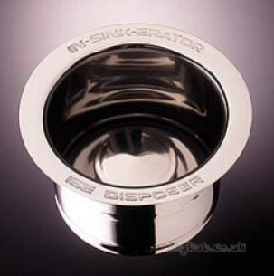 In Sink Erator Waste Disposal Products -  Insinkerator 10082 Stainless Steel 90mm Extended Sink Flange For Thicker Sinks