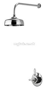 Aqualisa Showers -  Aqualisa 580.01 Aquatique 8 Inch Fixed Head Chrome Plated