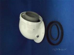 Baxi Boiler Spares -  Baxi 5000277 Painted Flue Elbow