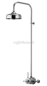 Aqualisa Showers -  Aqualisa 581.01 Aquatique 8 Inch Fixed Head Chrome Plated