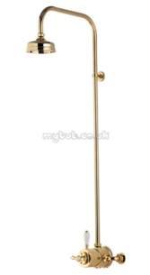 Aqualisa Showers -  Aqualisa 551.04 Aquatique 5 Inch Fixed Head Gold Plated
