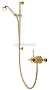 Aqualisa Showers -  Aqualisa 561.04 Aquatique Adjustable Head Gold Plated