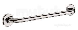 Delabie Grab and Hand Rails -  Delabie Grab Bar 25 L400 Polished Stainless Steel
