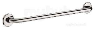 Delabie Grab and Hand Rails -  Delabie Grab Bar 25 L600 Polished Stainless Steel
