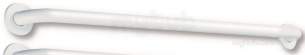 Delabie Grab and Hand Rails -  Delabie Grab Bar 25 L900 White Epoxy Stainless Steel