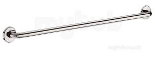 Delabie Grab and Hand Rails -  Delabie Grab Bar 25 L900 Polished Stainless Steel