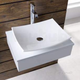 Eastbrook Sanitary Ware -  Natura Sit On Basin 500x400 White 51.030