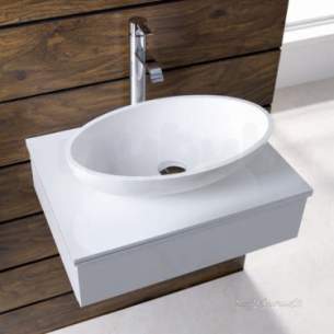 Eastbrook Sanitary Ware -  Pricilla Sit On Basin 510x300 White 51.031