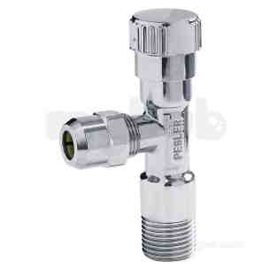 Prestex Stopcocks Gate and Check Valves -  Prestex 76 Chrome Plated Angle Stop Vlve Rw 1/2x1/2