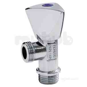 Prestex Stopcocks Gate and Check Valves -  Prestex 78 Chrome Plated Angle Stop Valve 1/2