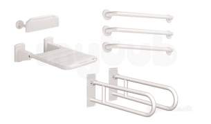 Delabie DOC M -  Delabie Doc M Shower Pack With Lift-up Shower Seat White