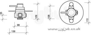 Twyfords Commercial Brassware -  Twyford Sf1102 Therm Showr Valve Exp Tmv3 Chrome Plated Sf1102cp