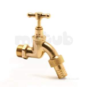 Pegler Commercial and Specialist Brassware -  Prestex 723 Brass Hose Union Bibtap 15