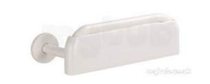 Delabie DOC M -  Delabie Backrest 320x125 White Epoxy Aluminium