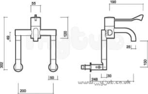 Twyfords Commercial Brassware -  Twyford Sf1018 Sola W/m Retro Fit Kit Chrome Plated Sf1018cp