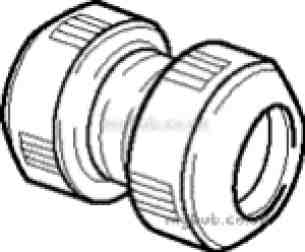 Hep2O Underfloor Heating Pipe and Fittings -  Hep20 15mm D/f Straight Connector Hd1