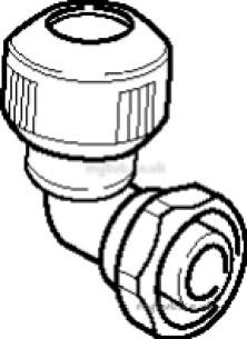 Hep2O Underfloor Heating Pipe and Fittings -  Hep20 15mm X 1/2 Inch D/f Bent Tap Conctr Hd27