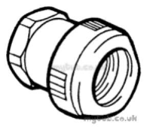 Hep2O Underfloor Heating Pipe and Fittings -  Hep20 3/4 Inch X22mm T/f Fem Sockt Adapt Hx28