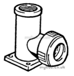 Hep2O Underfloor Heating Pipe and Fittings -  Hep20 1/2 Inch X 15mm T/f Wall Plate Elb Hx6