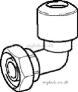 Hep2O Underfloor Heating Pipe and Fittings -  Hep20 15mm X 1/2 Inch Sline Bent Tap Cn Hx27