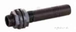 Plasson Fittings -  3/4 Pp Blk Mi Tank Conectr Bsp Thrd 5168