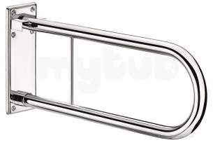 Delabie Grab and Hand Rails -  Delabie Hinged And Drop-down Rail 26.9 L650 (while Stk Then 5163p1)