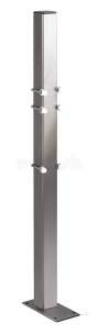 Delabie Grab and Hand Rails -  Delabie Column For Wall Or Drop Down Rail H1000 St Steel Satin