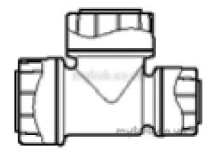 Underfloor Heating Manifolds and Ancillaries -  15 X 10 X 15 Polplumb End Red Tee 5
