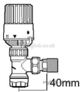 Underfloor Heating Manifolds and Ancillaries -  Polypipe 10mm Polyplumb Th. Rad. Valve