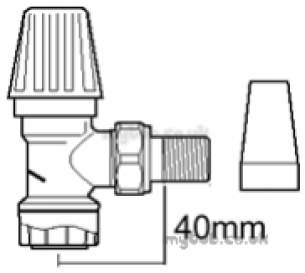 Underfloor Heating Manifolds and Ancillaries -  Polypipe 15mm Polyplumb Radiator Valve