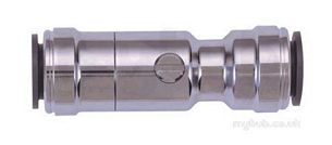 John Guest Speedfit Pipe and Fittings -  Speedfit 15mm Chrome Plated Service Valve 15hsv