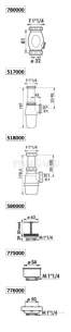 Delabie Urinals -  Douglas 1.25 Inch Polyprop Basin/urinal Waste