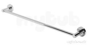 Eastbrook Towel Rails -  52.009 Genoa Single Towel Rail Chrome