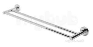 Eastbrook Towel Rails -  52.010 Genoa Double Towel Rail Chrome