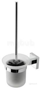 Eastbrook Accessories -  52.112 Rimini Glass Brush Holder Chrome