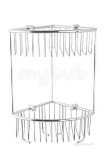 Eastbrook Accessories -  52.202 Double Corner Basket Chrome