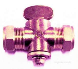Gas Fire Fittings and Gas Cocks -  22mm Gas Cock Comp X Comp Fan Key