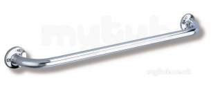 Delabie Grab and Hand Rails -  Delabie Eco Grab Bar 25 L600 Polished Stainless Steel
