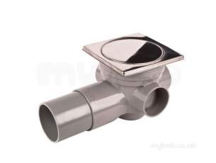 HepVO -  Wavin S409-gr Floor Gully Vinyl Grid Outlet 50mm Grey