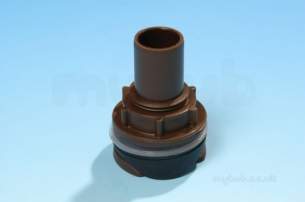 HepVO -  Wavin Ao22 Overflow To Rainwater Adaptor Brass